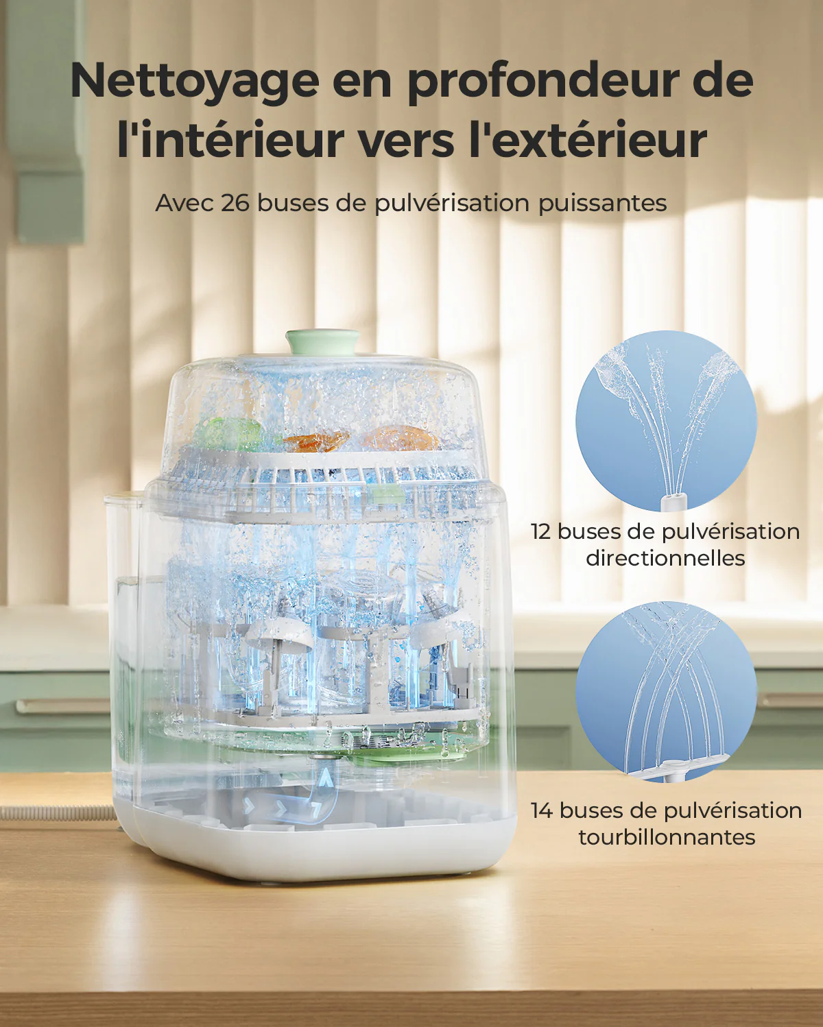 Pack nettoyage gain de temps : KleanPal Pro Lave-biberon + 120 comprimés nettoyants - Image 4