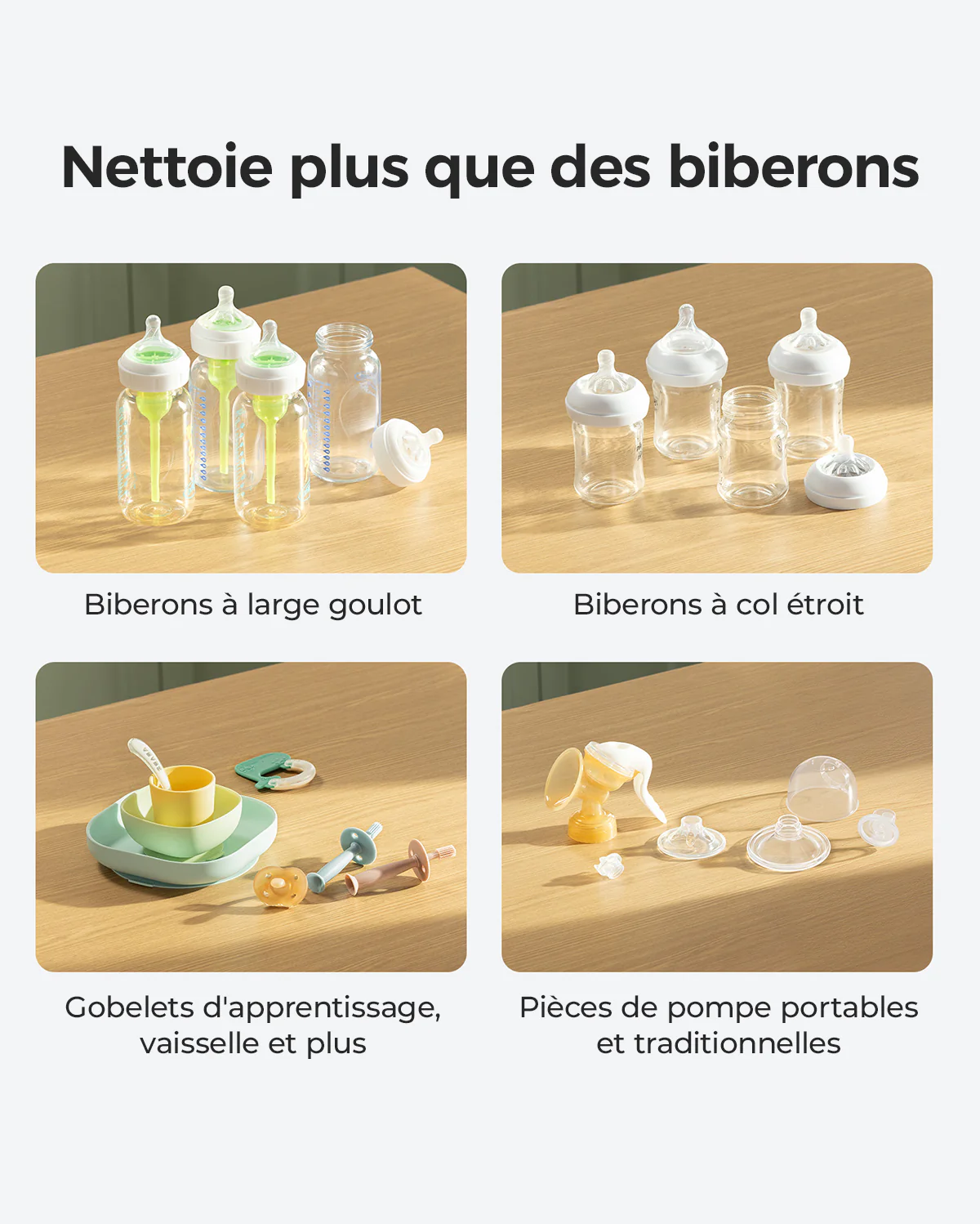 Pack nettoyage gain de temps : KleanPal Pro Lave-biberon + 120 comprimés nettoyants - Image 5