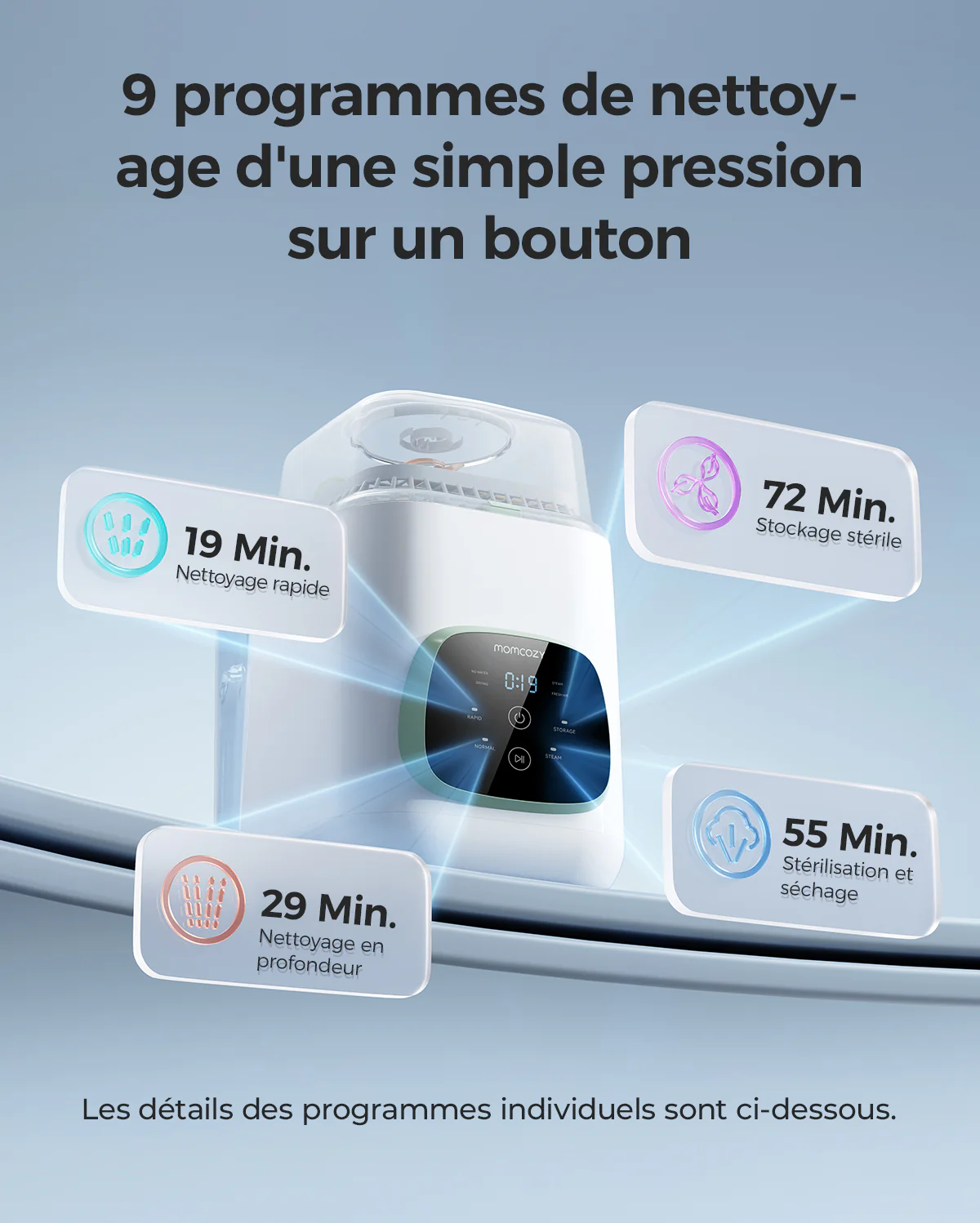Pack nettoyage gain de temps : KleanPal Pro Lave-biberon + 120 comprimés nettoyants - Image 7