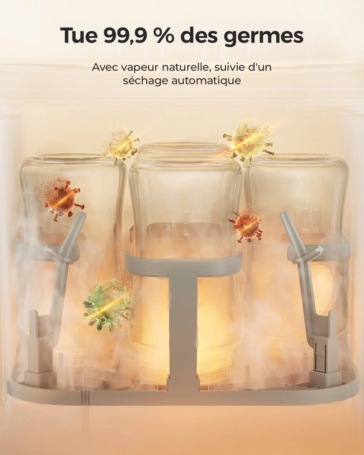 Pack nettoyage gain de temps : KleanPal Pro Lave-biberon + 120 comprimés nettoyants - Image 9