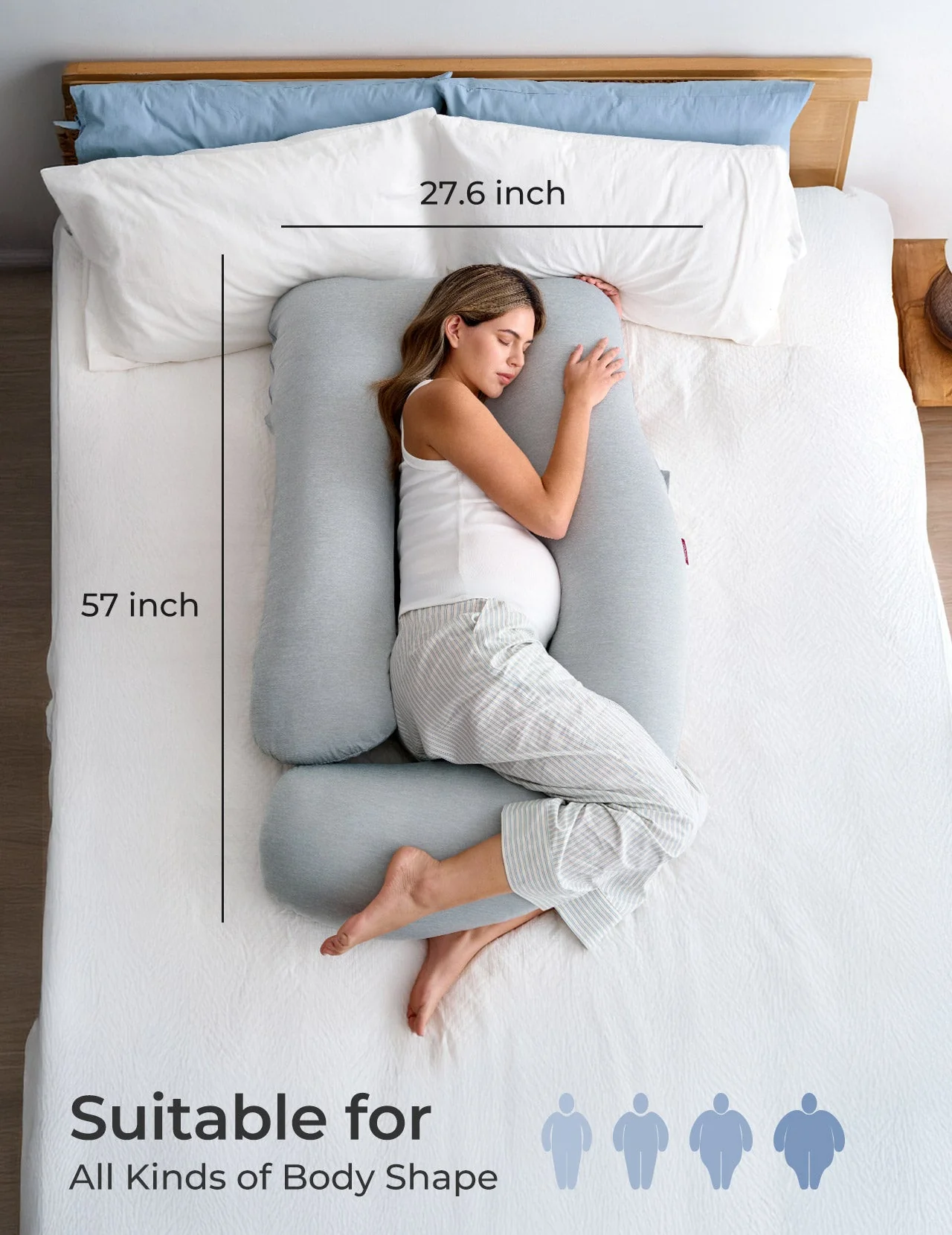 Huggable - Coussin de maternité en forme de U - Image 14